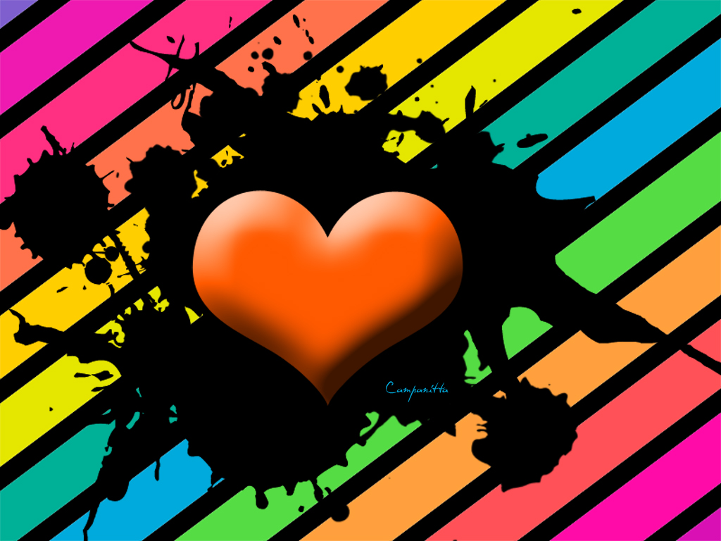 Rainbow Heart Wallpaper Auto Design Tech