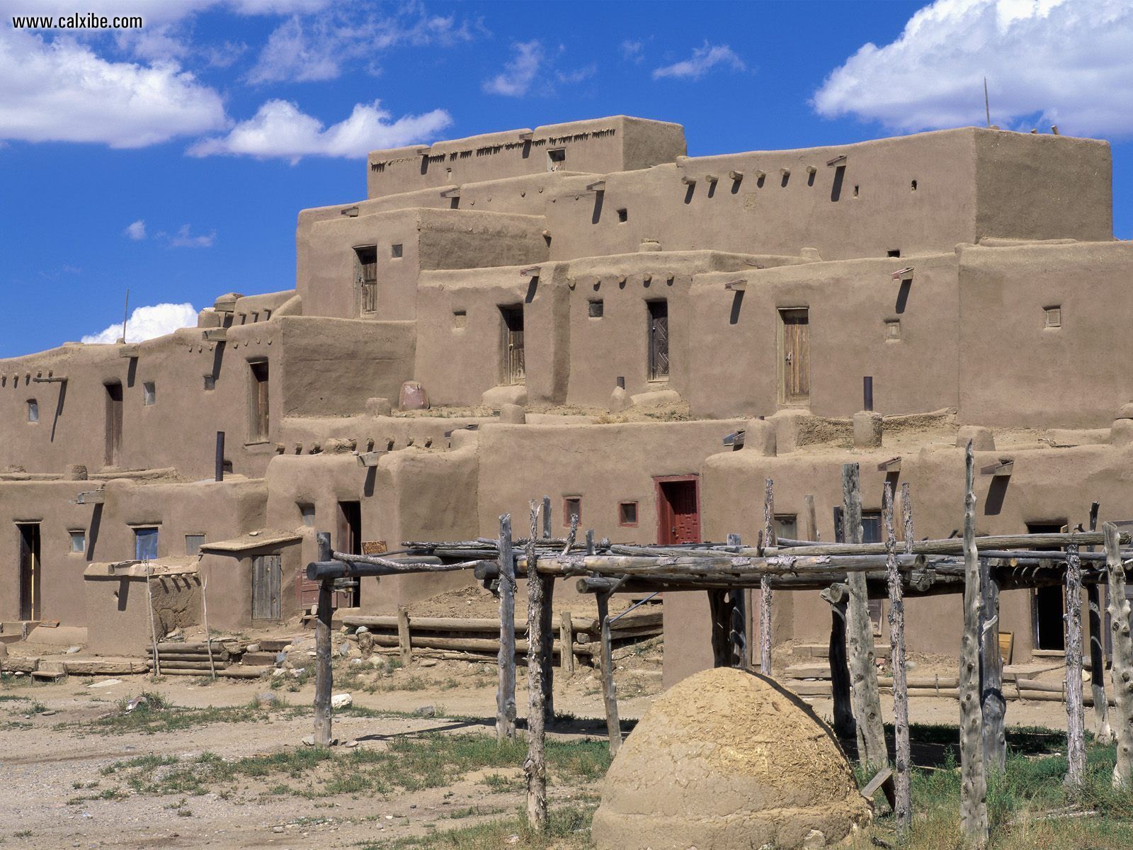 Taos Pueblo Or De Is An Ancient Belonging To A