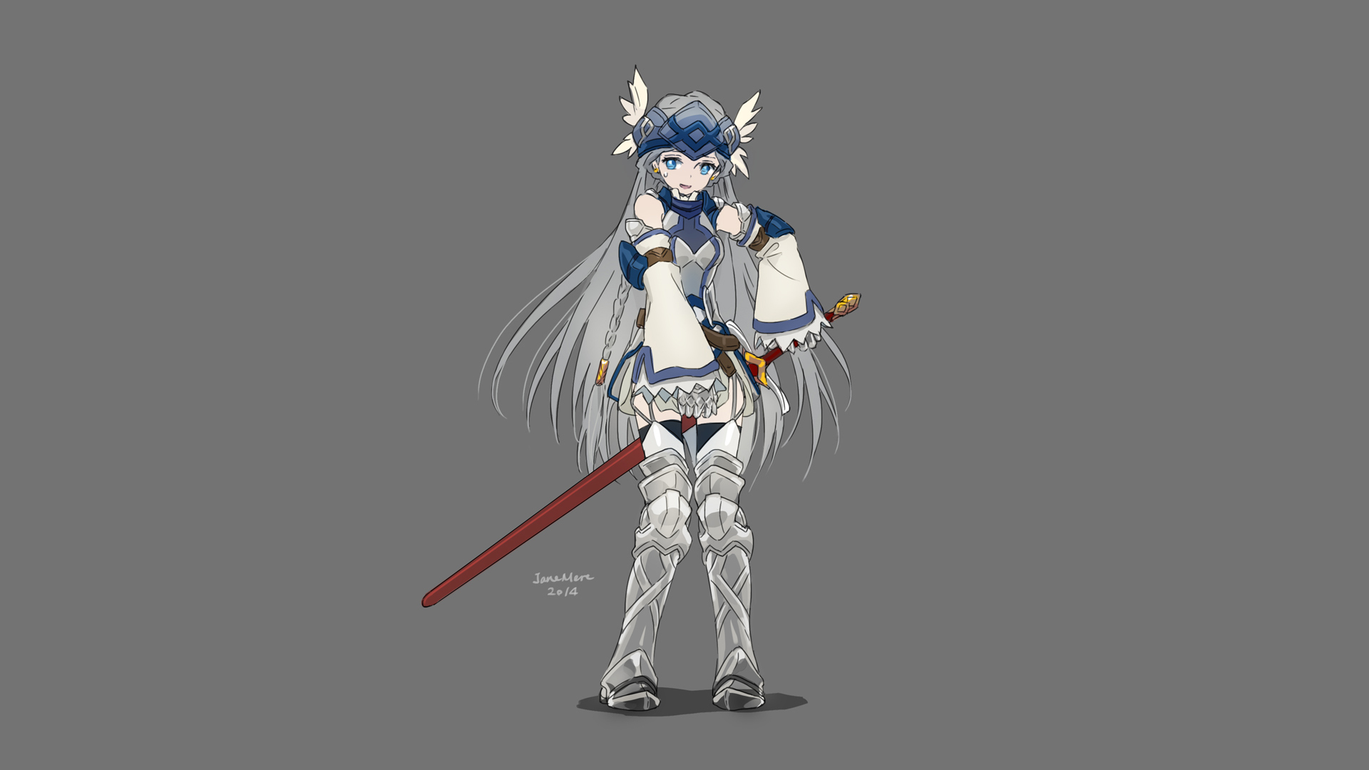 Lennessia Armor Sword Log Horizon Anime Girl HD Wallpaper Picture