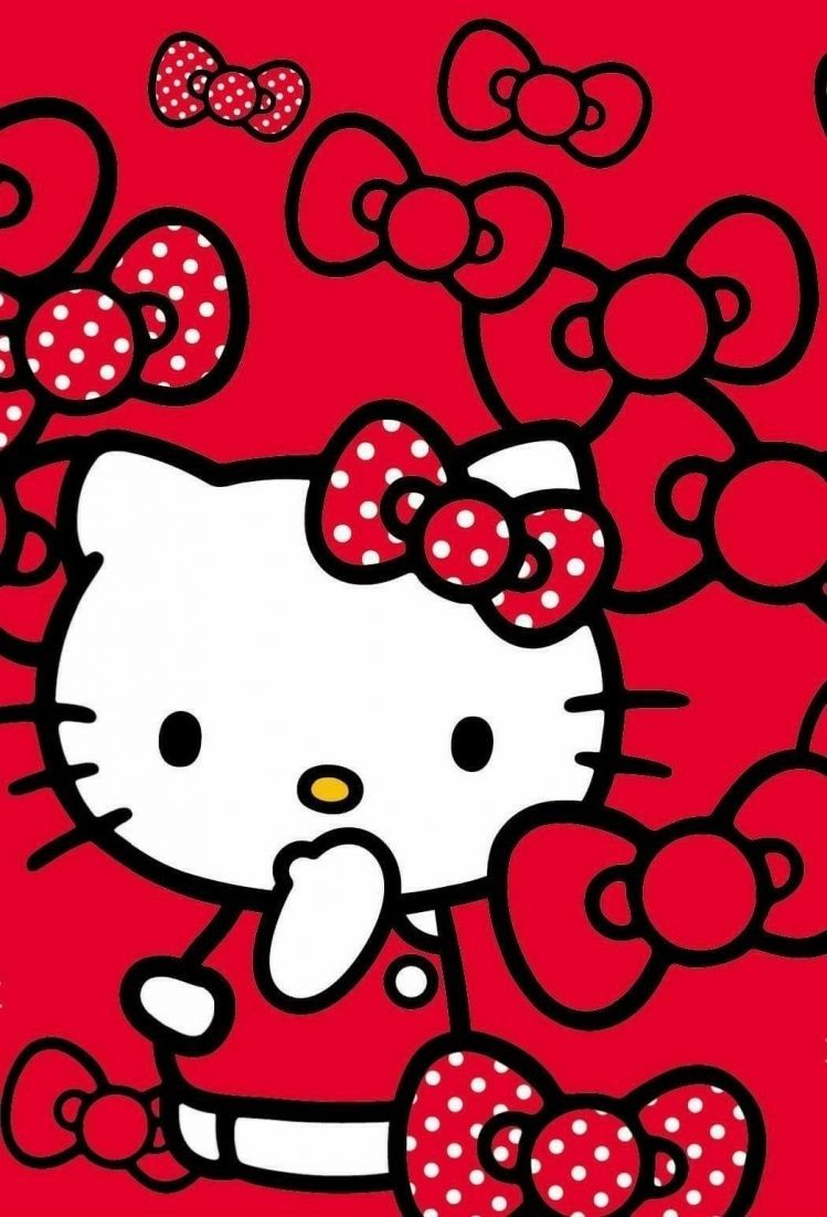 Red Hello Kitty Wallpaper Top Background