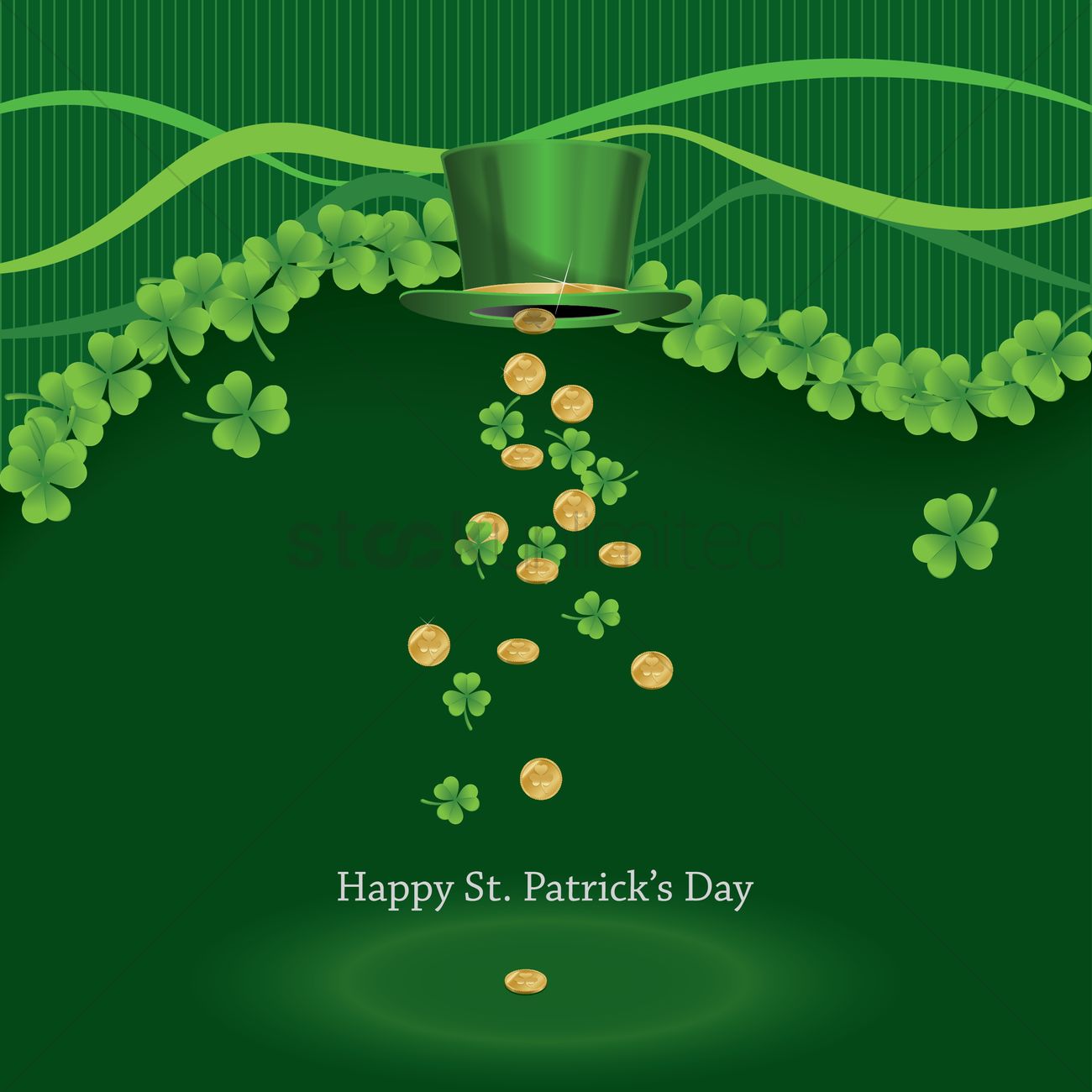 Happy St Patrick S Day Wallpaper Vector Image