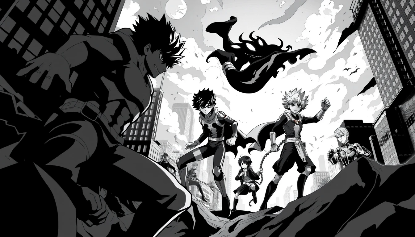 My Hero Academia Black And White Wallpaper