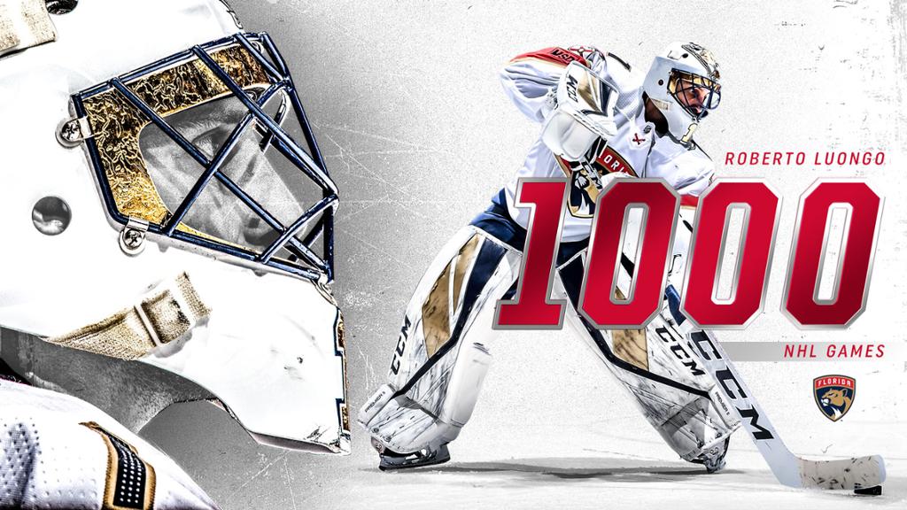 Panthers Goaltender Roberto Luongo Expected To Play In His 000th