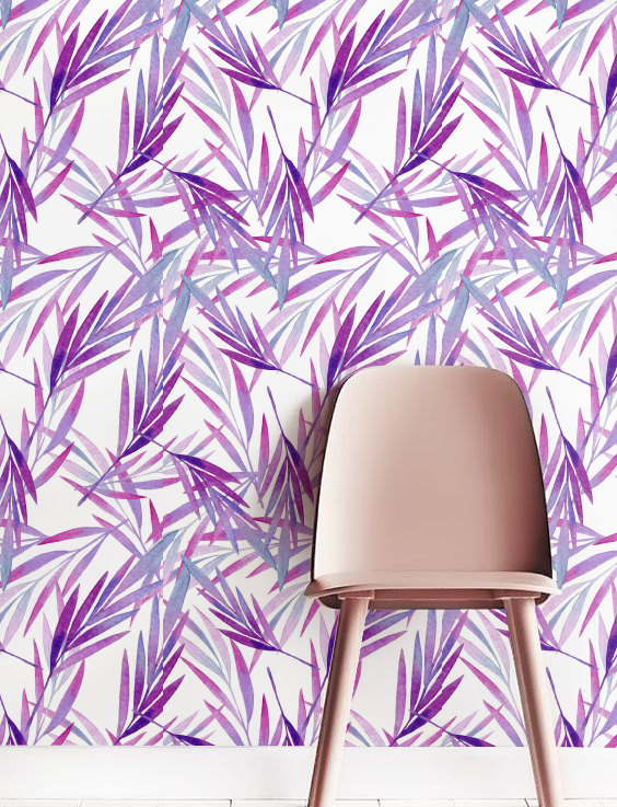 Palm leaves Wallpaper Removable Wallpaper Self adhesive Wallpaper 564x737