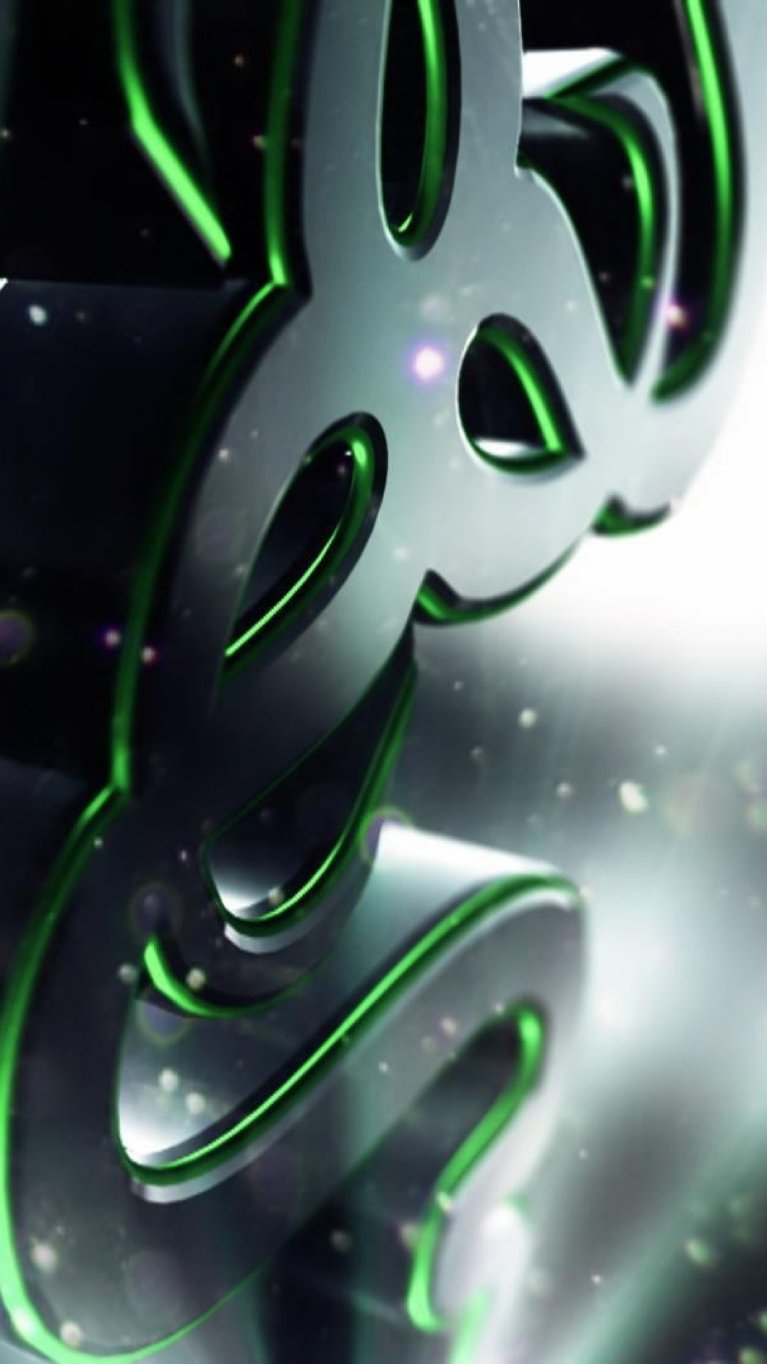 HD Background Razer 3d Logo Green Symbol Wallpaper