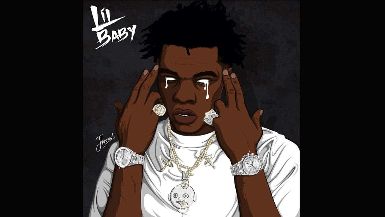 Lil Baby Cartoon Wallpaper