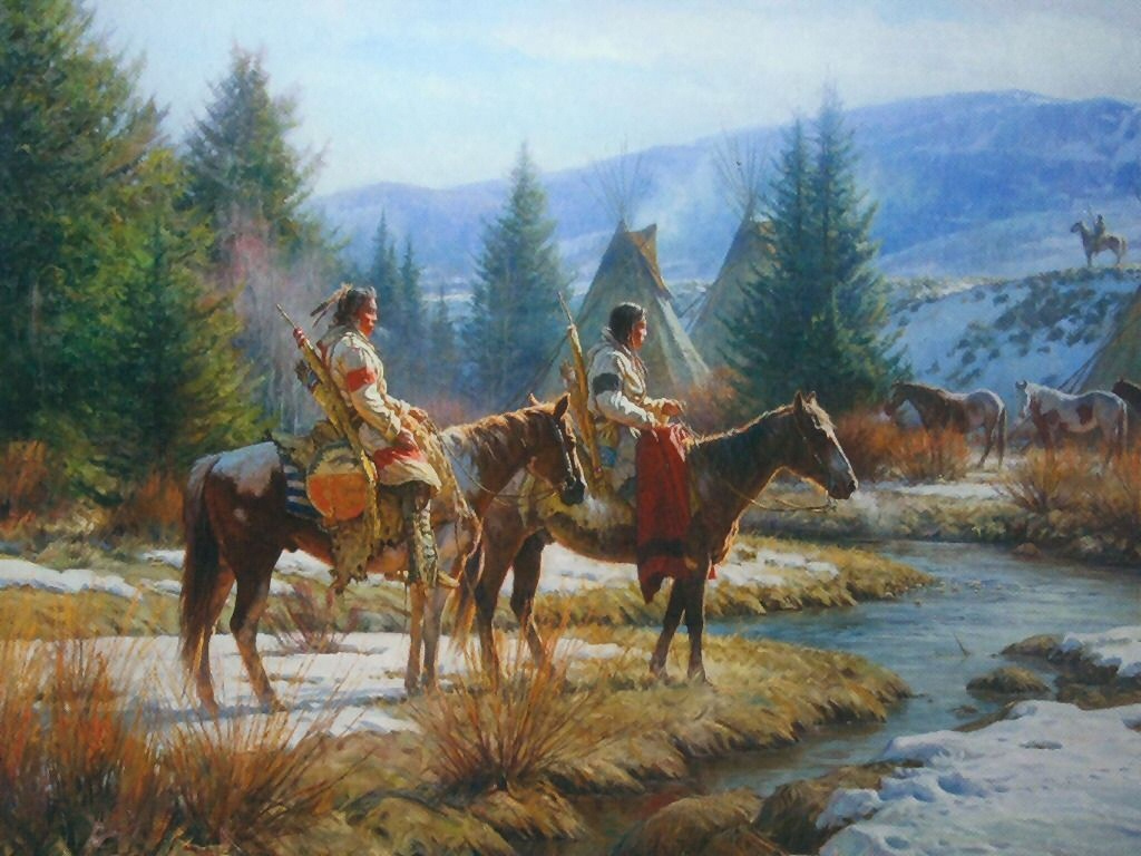 Native American Wallpaper Paintings Painting Art Print