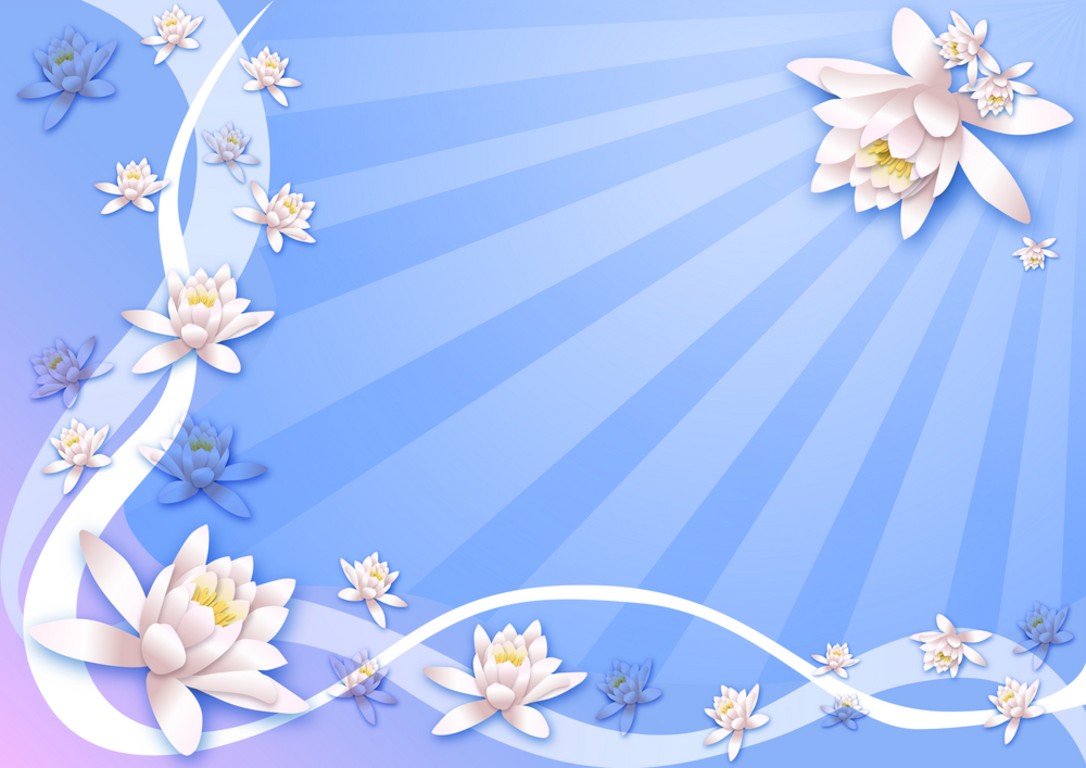 Flowers Framed Background For Powerpoint Flower Ppt Templates