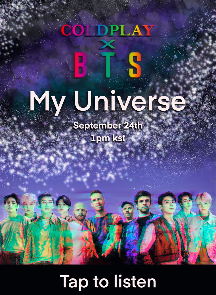 Bts X Coldplay My Universe Ing Soon Funny Foto
