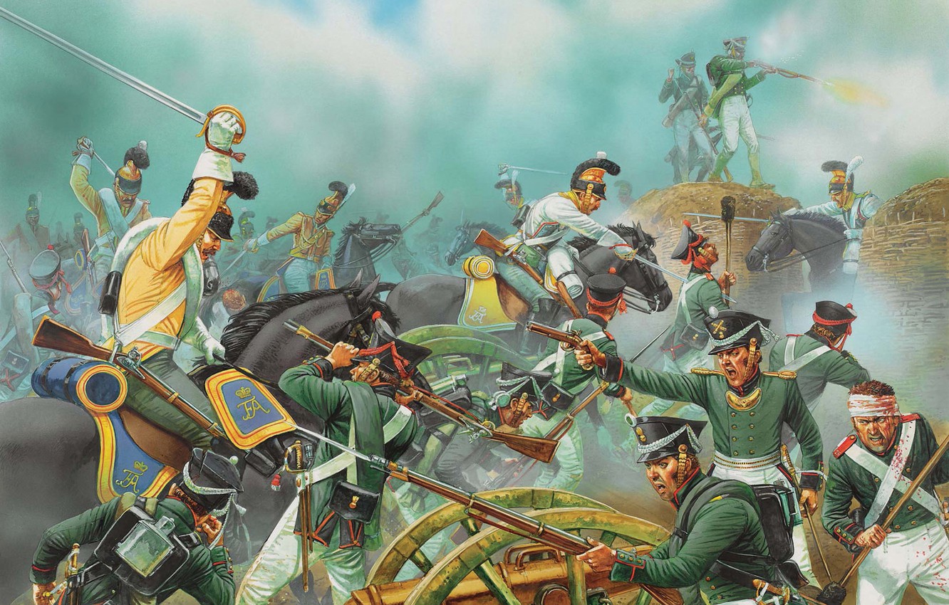 Wallpaper Attack War Art Soldiers The Battle Russian