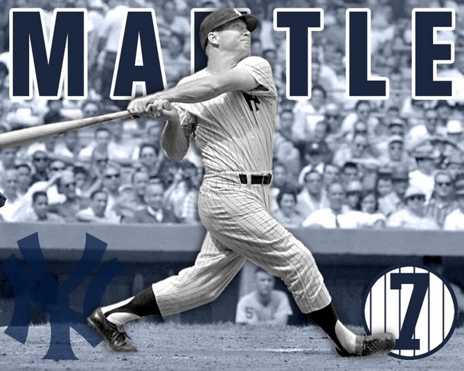 Mickey Mantle Wallpaper Baseball Sport Collection
