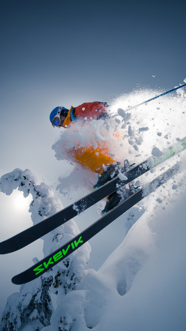 Cool Alpine Skiing iPhone 5s Wallpaper