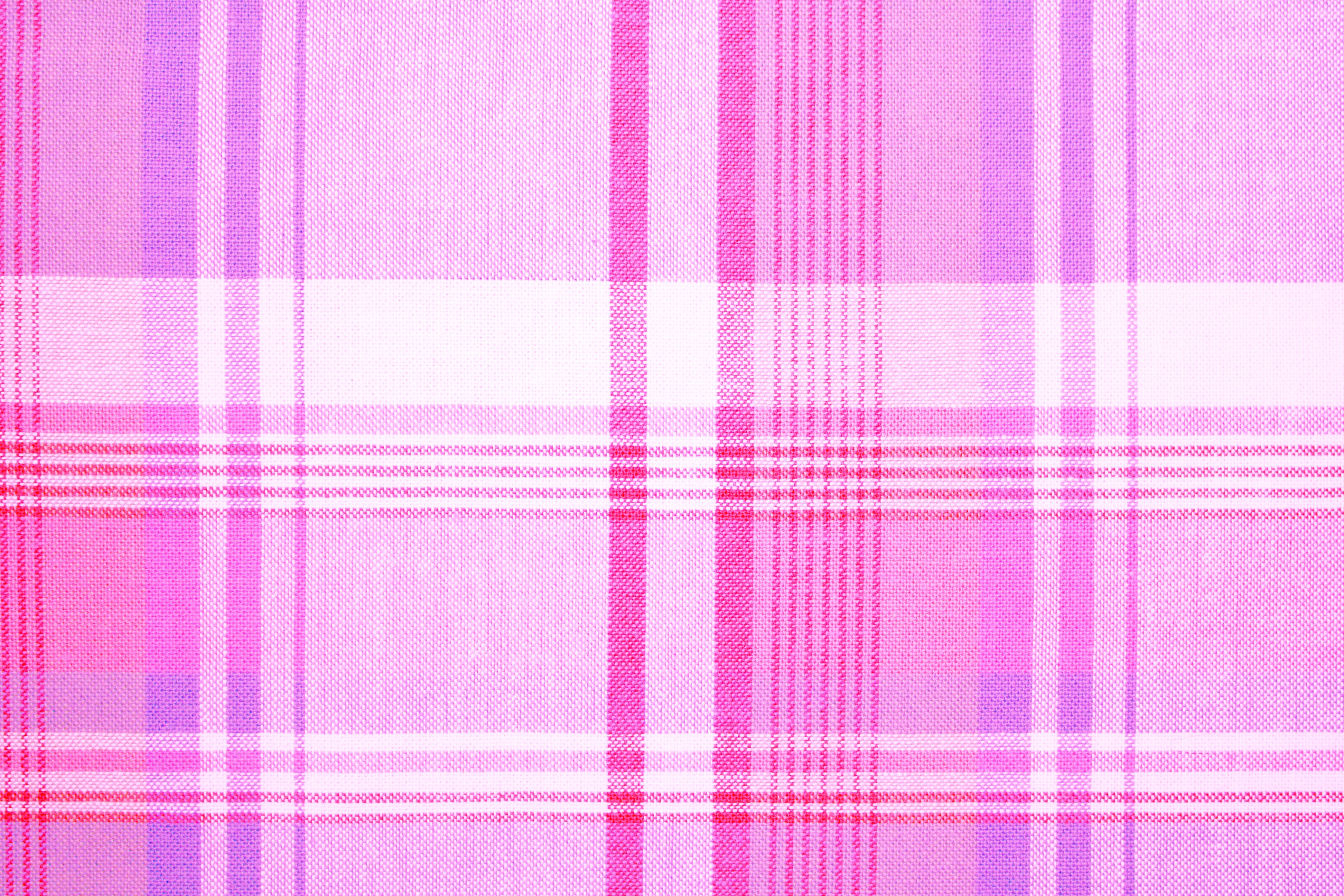 Pink and Purple Plaid Fabric Texture   Free High Resolution Photo