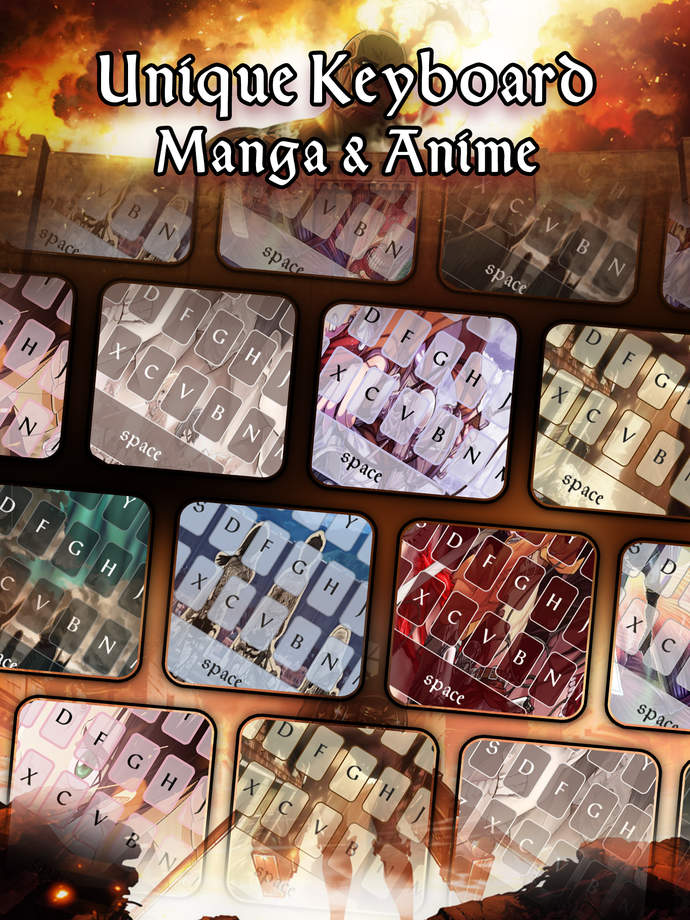  Wallpaper Keyboard Themes in Attack on Titan Style   iOS Store Store