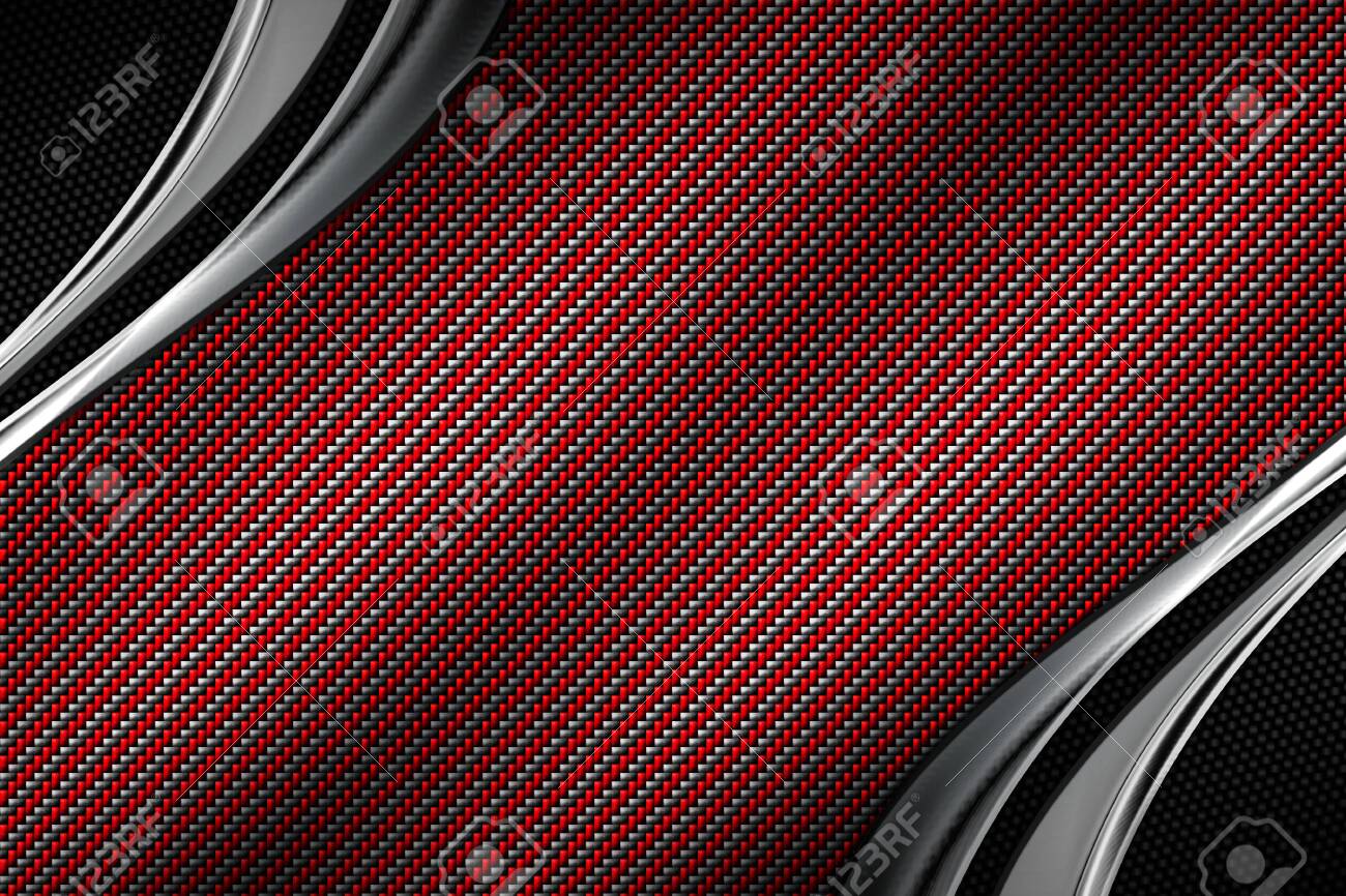 Free download Red And Black Carbon Fiber And Curve Chromium Frame Metal ...