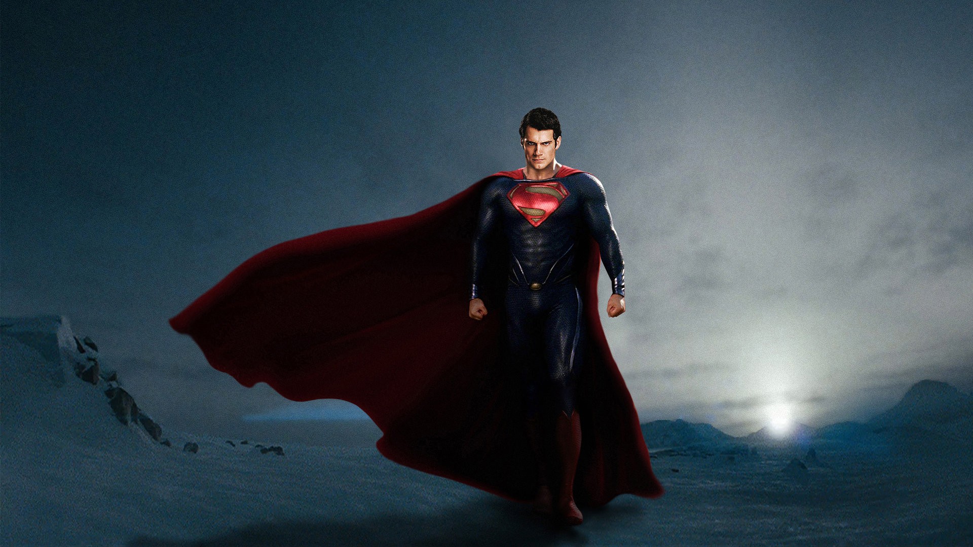 Superman In Man Of Steel Wallpaper HD