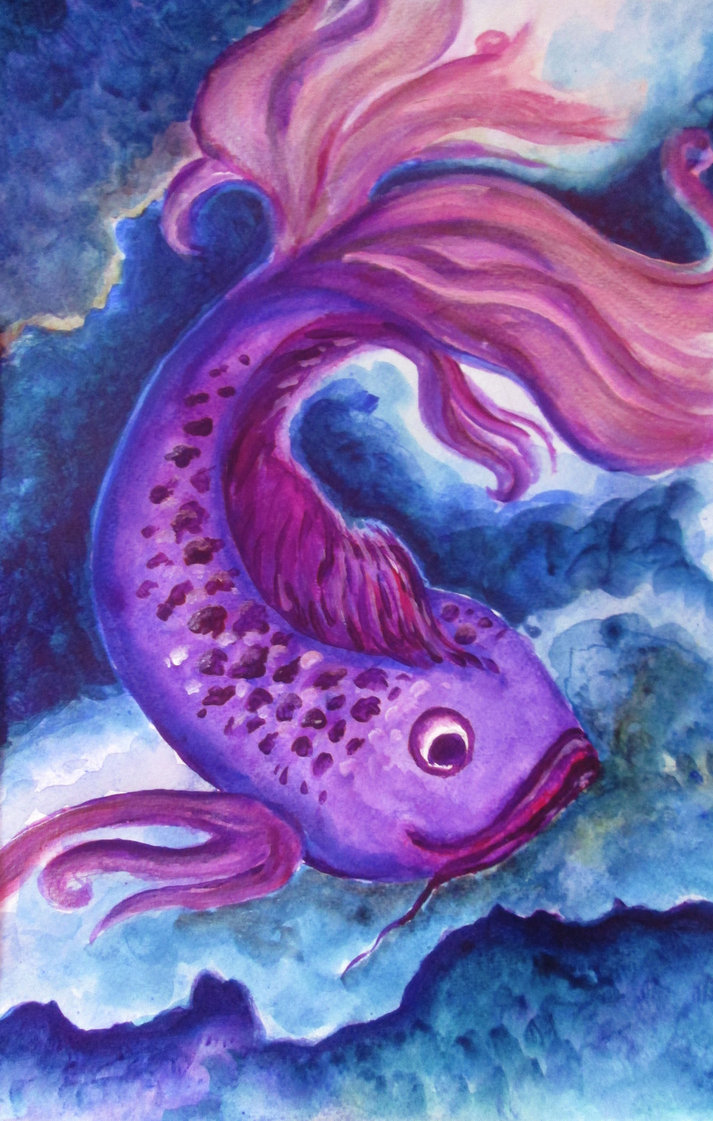 Fish Painting By Thecarpetwhale