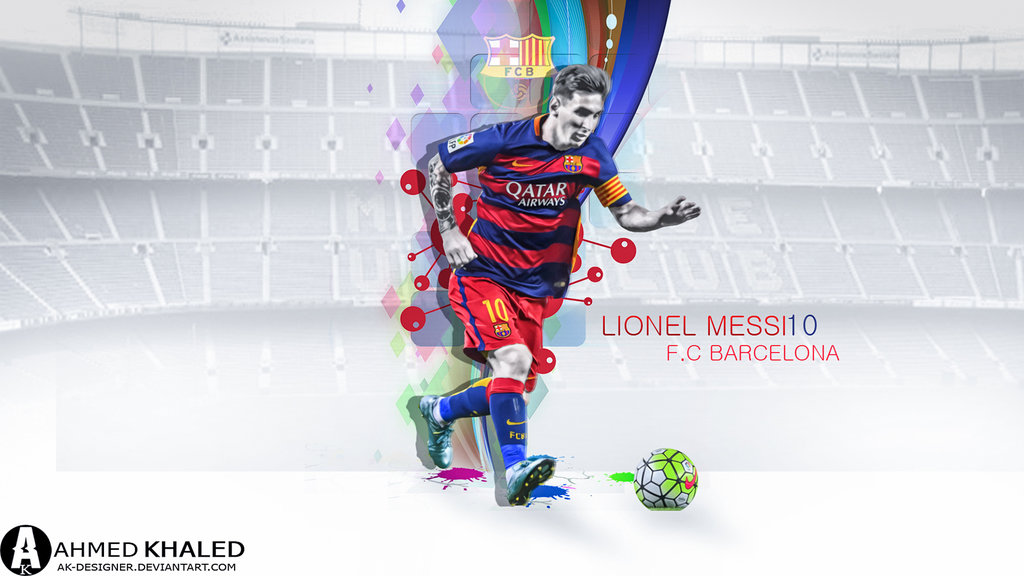 Lionel Messi Wallpaper 2016 by AK DESIGNER on