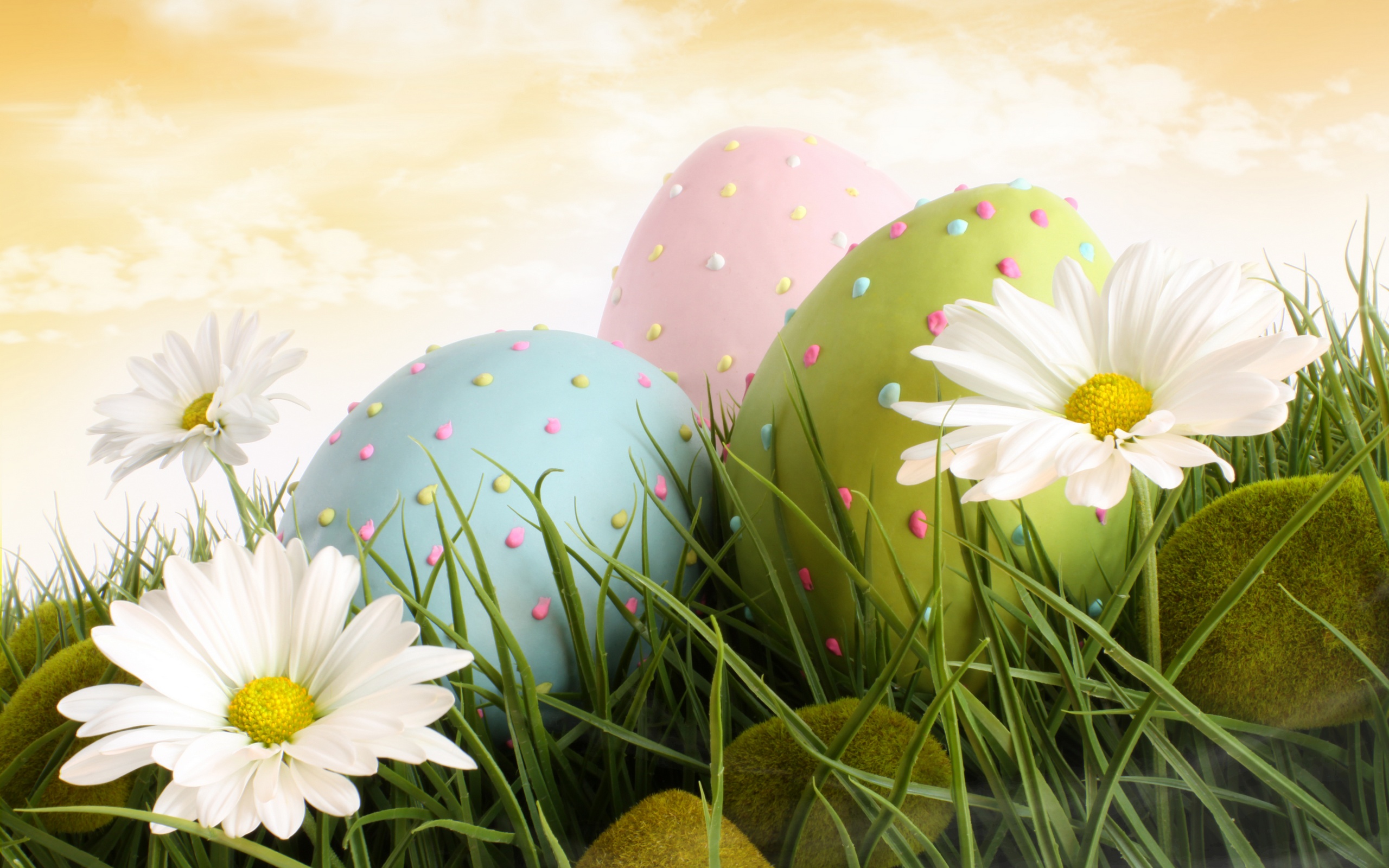 Easter Bunny & Eggs 8K wallpaper download