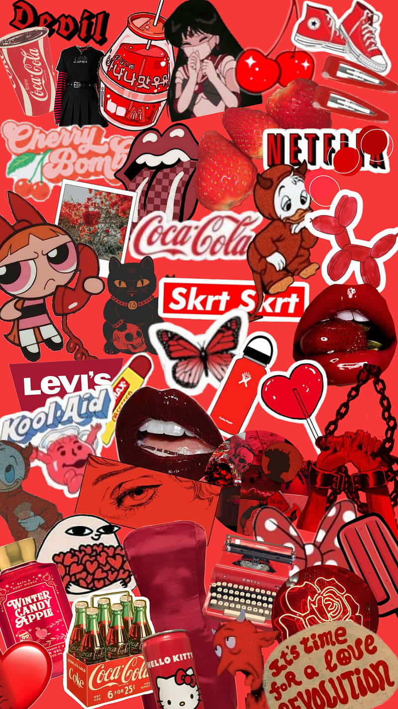 Red Cute Aesthetic C2gj3x19njdw13ns Wallpaper