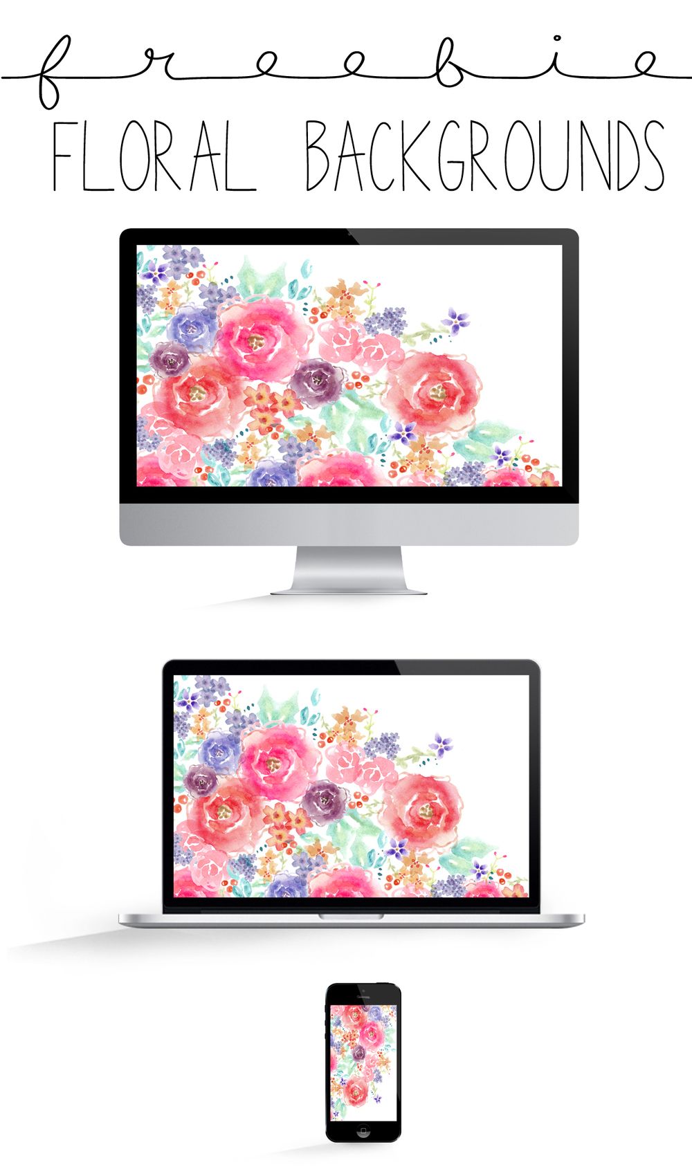 Bie Floral Desktop iPhone Tablet Background Wallpaper
