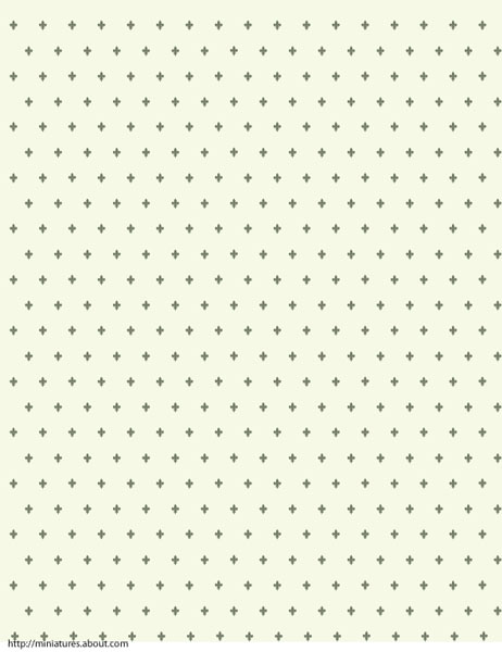 Themed Dolls House Wallpaper For Three Different Scales Of Dollhouse