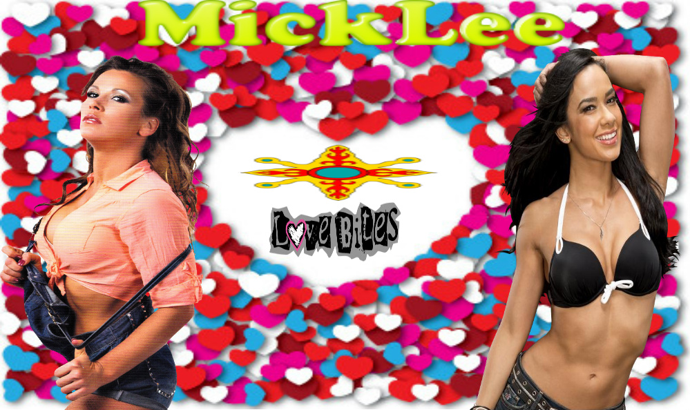 MickLee Wallpaper   Mickie James x AJ Lee by omegatwilight on 999x594