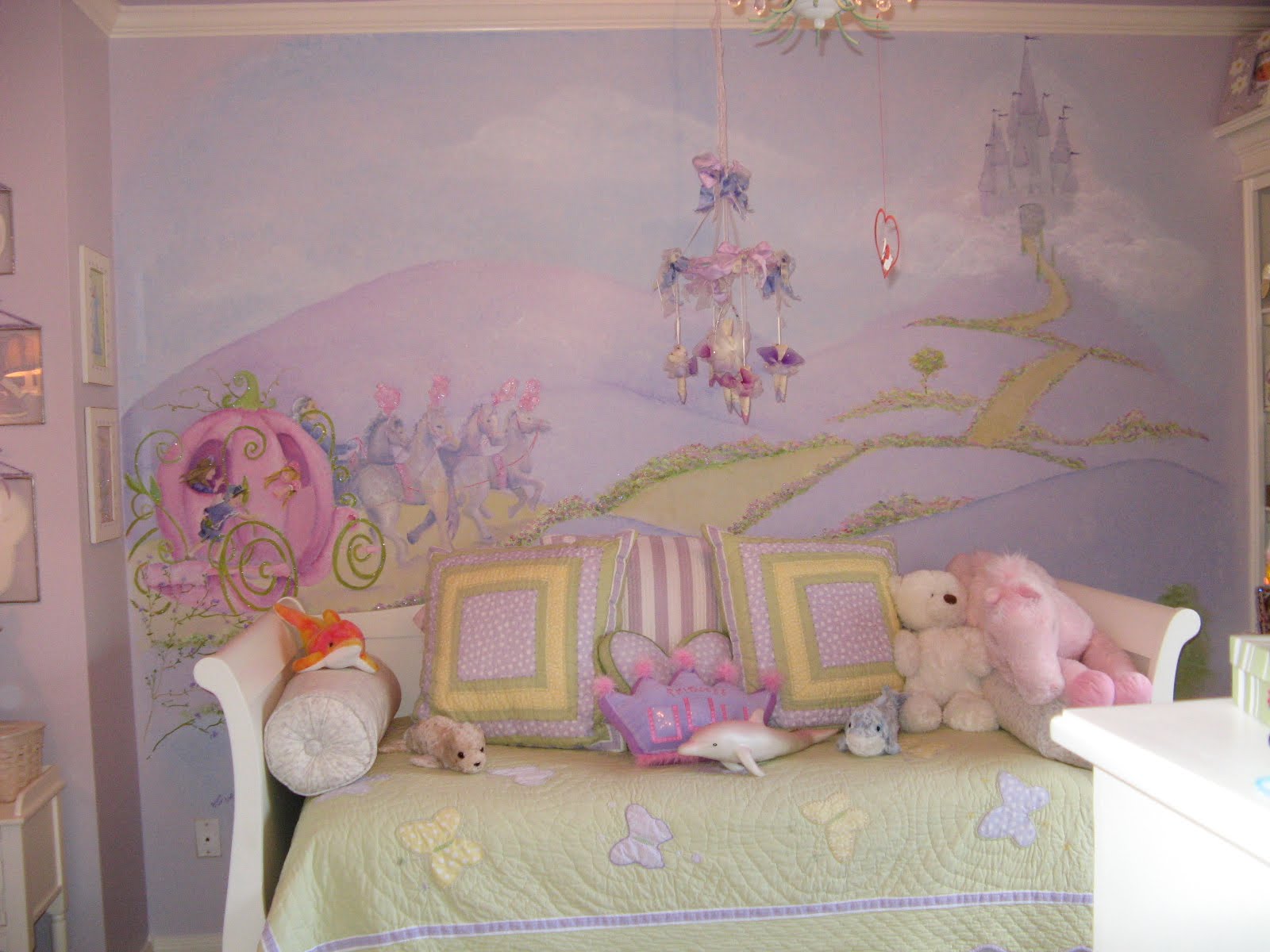 Princess Murals Grasscloth Wallpaper