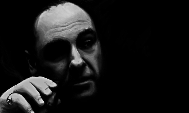 Tony Soprano Portrait By Mikevectores