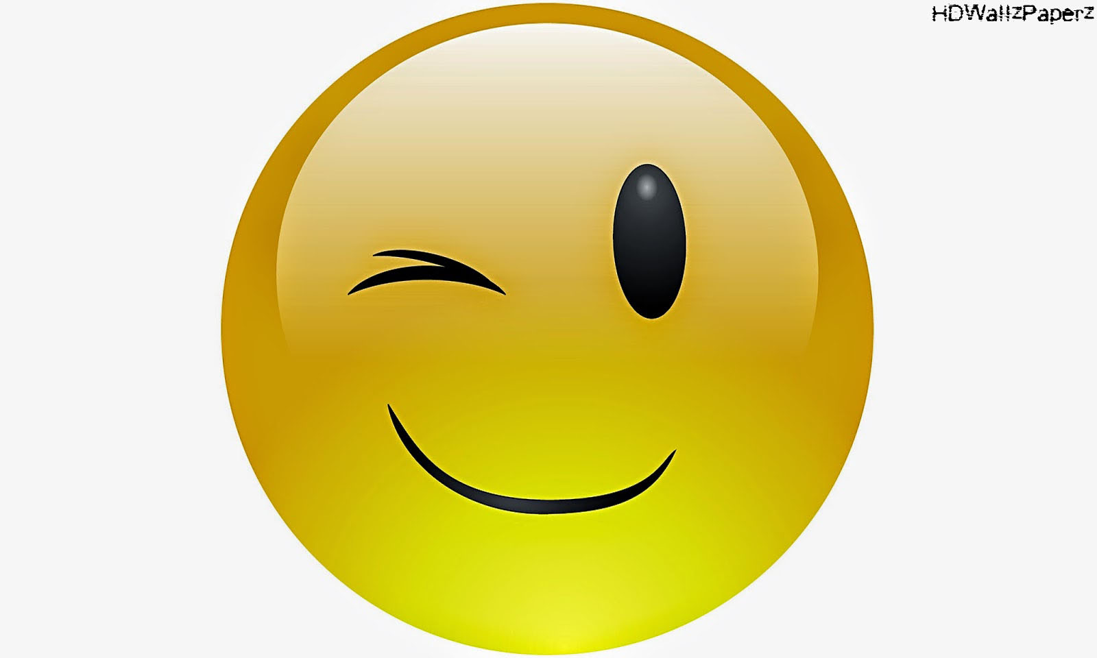 Winking Emoji on a White Background