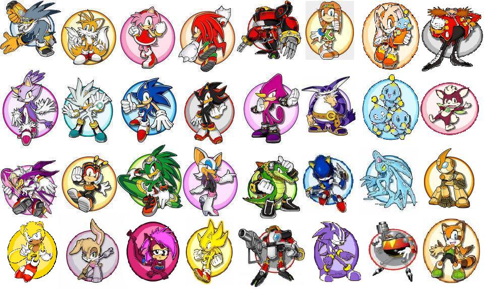 sonic characters   Sonic chat rooms