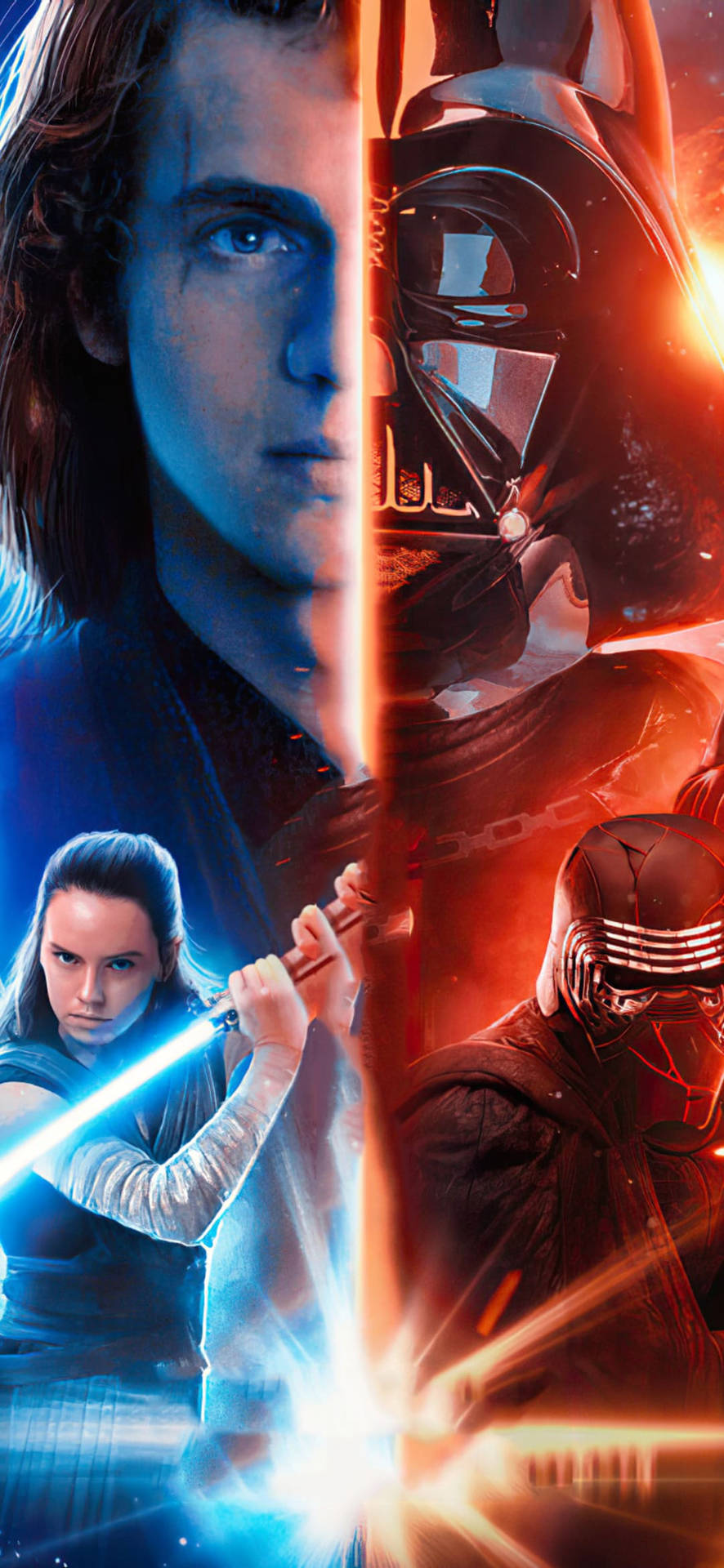 Fan Edit Star Wars iPhone Plus Wallpaper