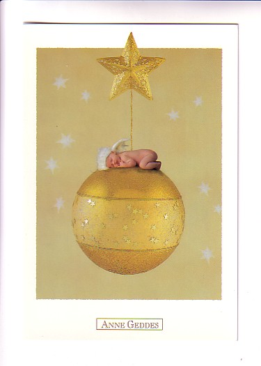 Postcards Greetings Christmas Anne Geddes Baby Sleeping