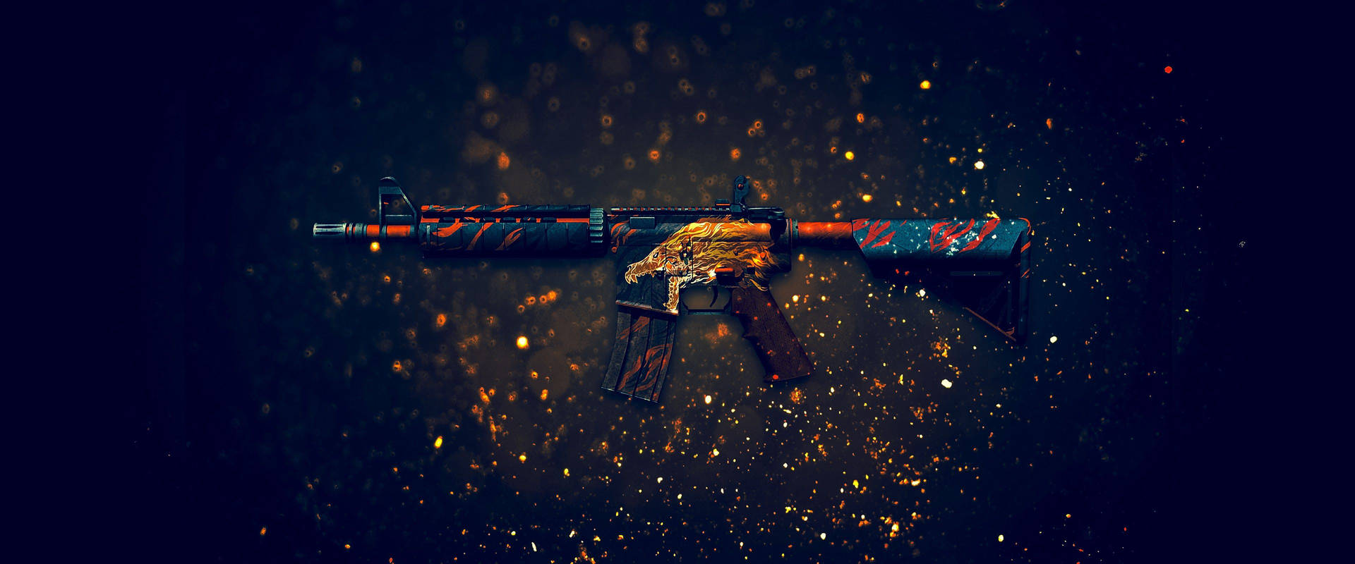 CS:GO 4k Wallpaper - Fire Serpent Skin