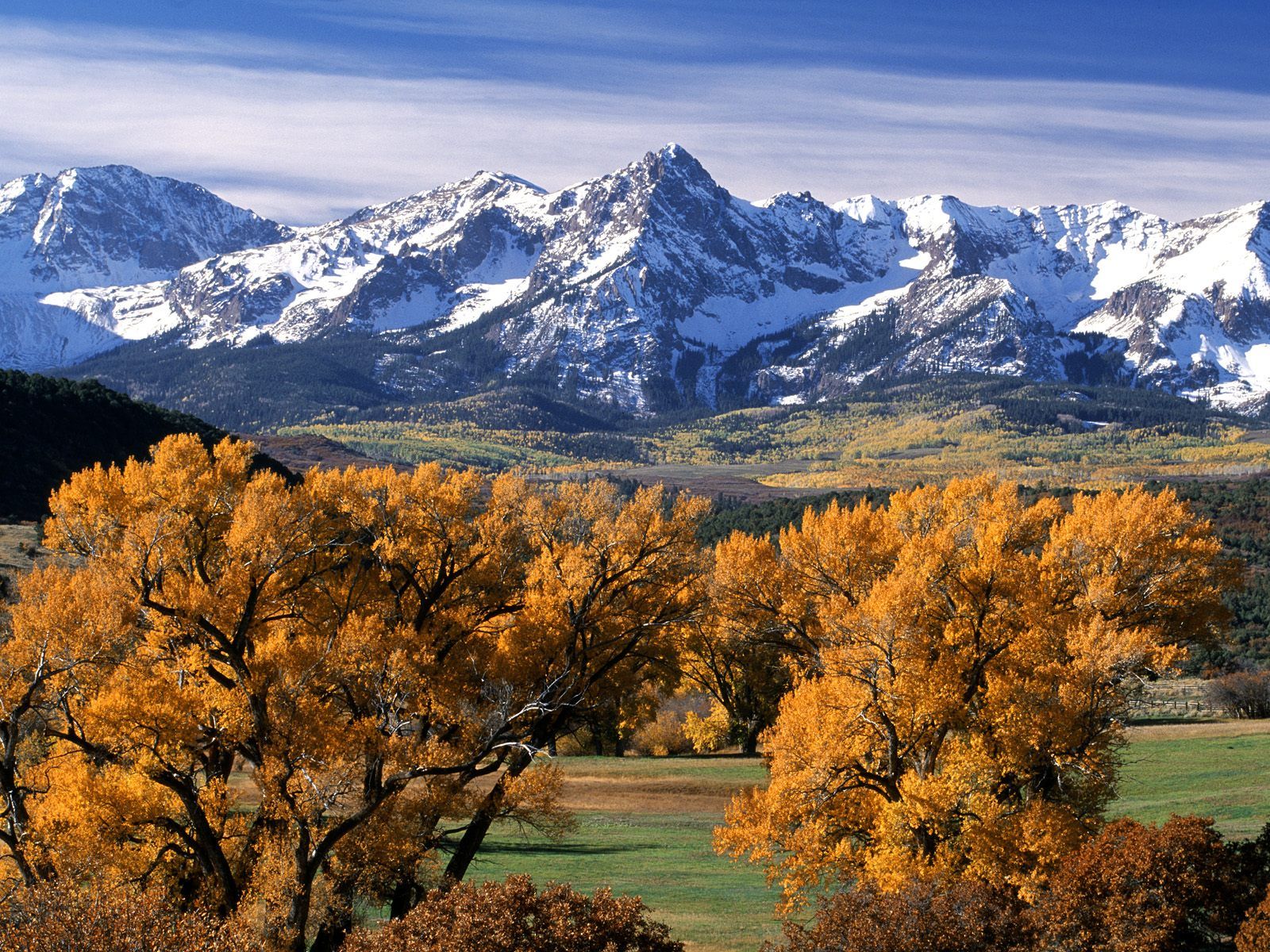 Sneffels Range Colorado Autumn Colors Mountain