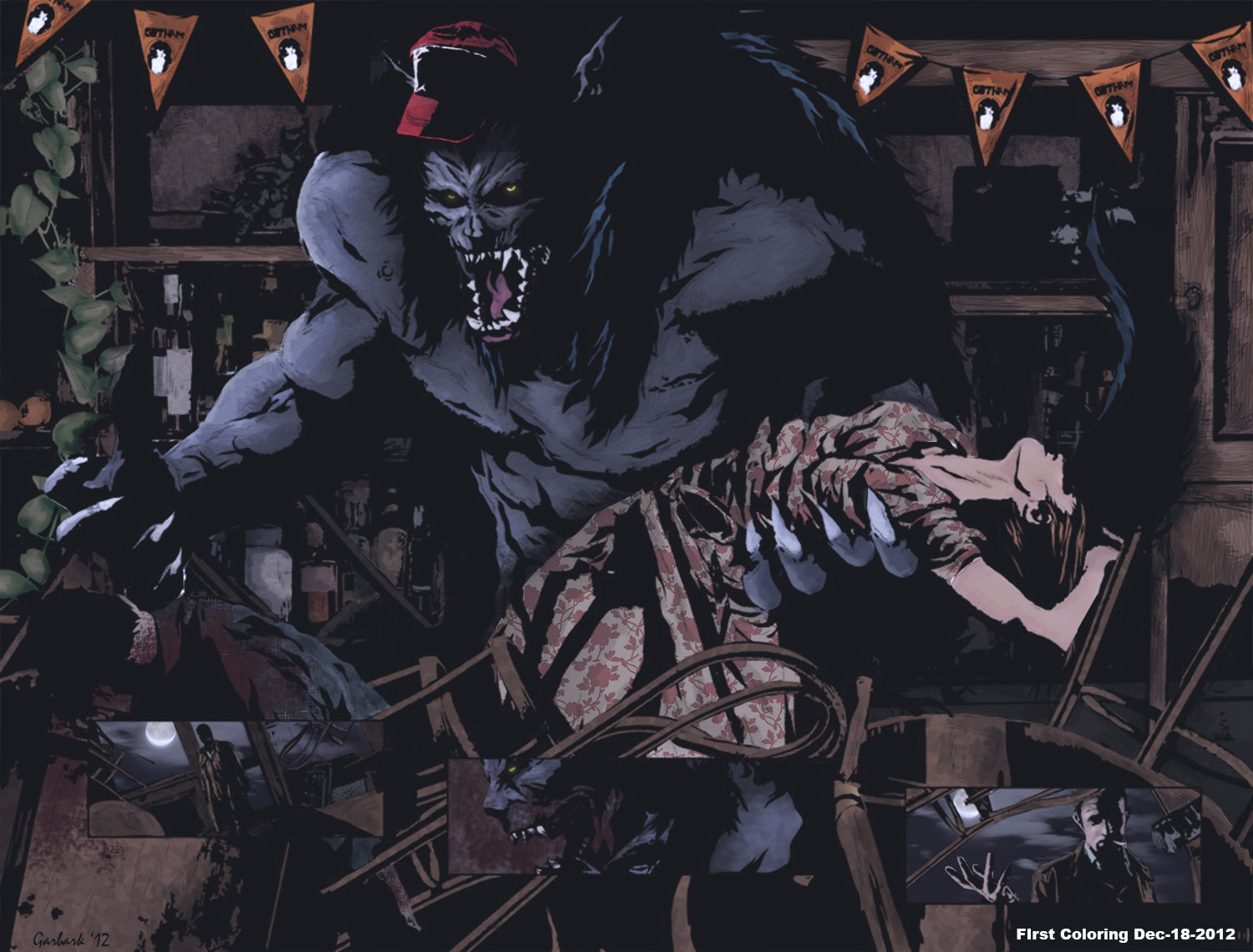 Werewolves Vs Vampires Wallpaper I Vampire Werewolf Coloring
