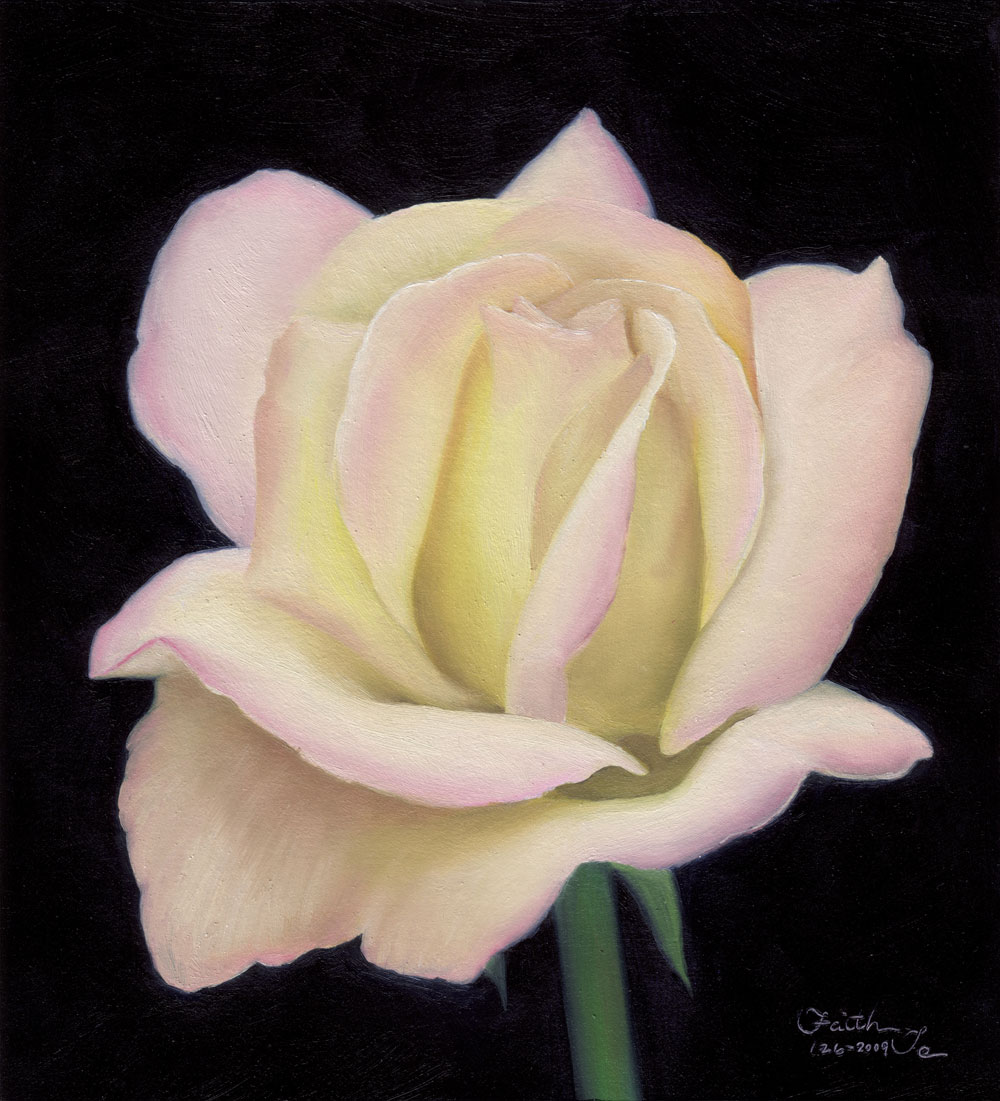 Daily Painting Rose Series Pink And Yellow