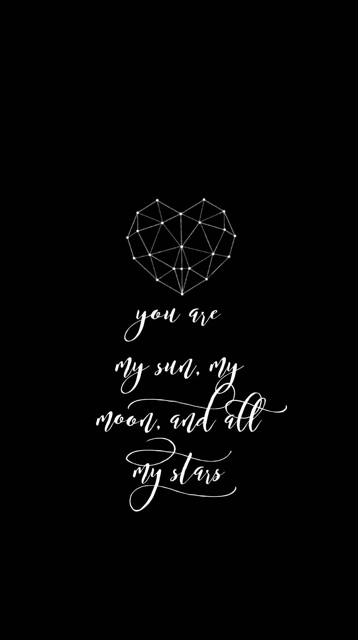 My Moon Stars Quote Wallpaper Myedit And