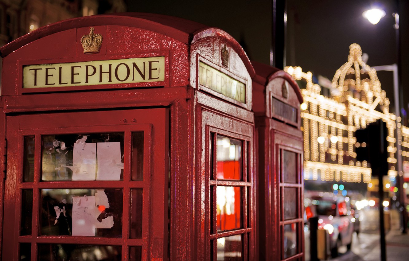 Wallpaper London Symbol Phone Booth Red Photo Photographer