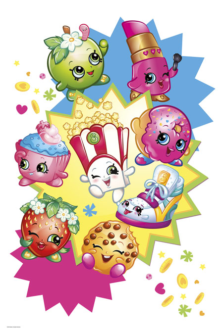 Shopkins Burst Peel And Stick Giant Wall Decals