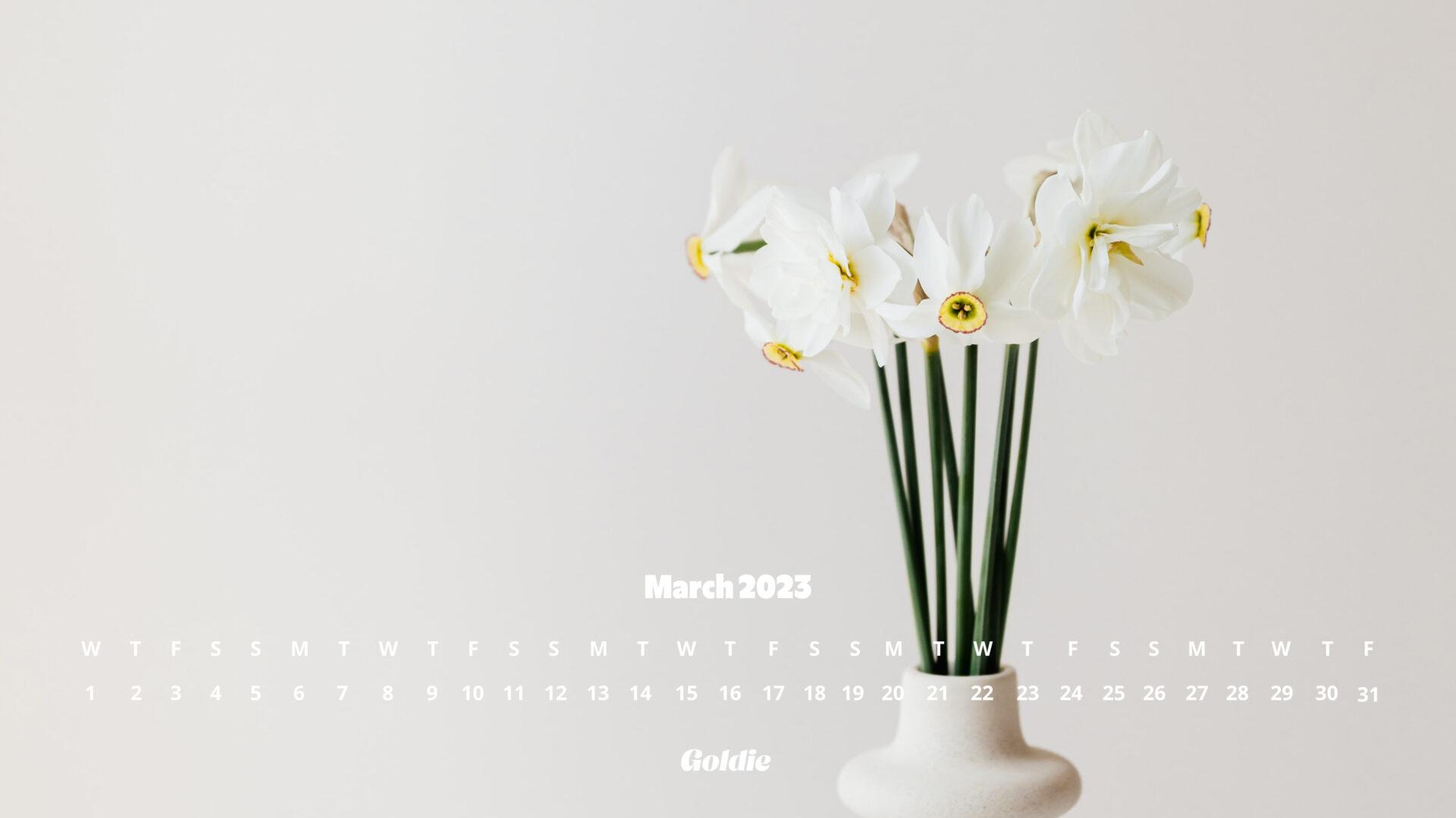 March Calendar Wallpaper Desktop Mobile