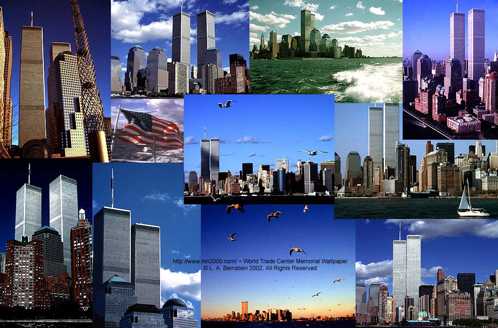 We Remember World Trade Center Memorial Screen Background