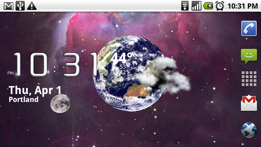 Earth Rotation Wallpaper Android