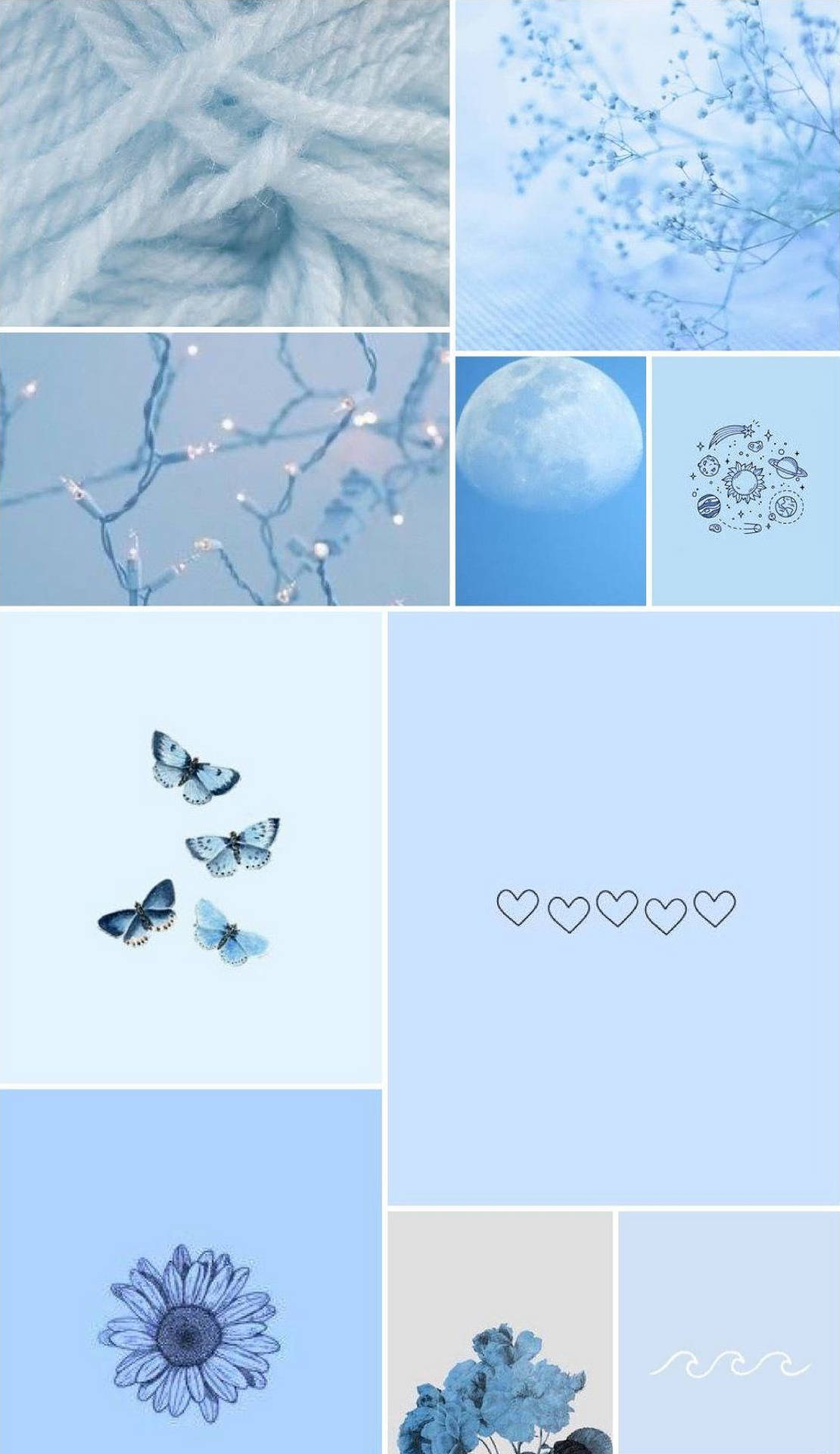 Blue Pastel Aesthetic Wallpaper