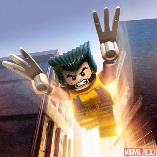 Wolverine character render from LEGO Marvel Super Heroes Marvelcom 550x550