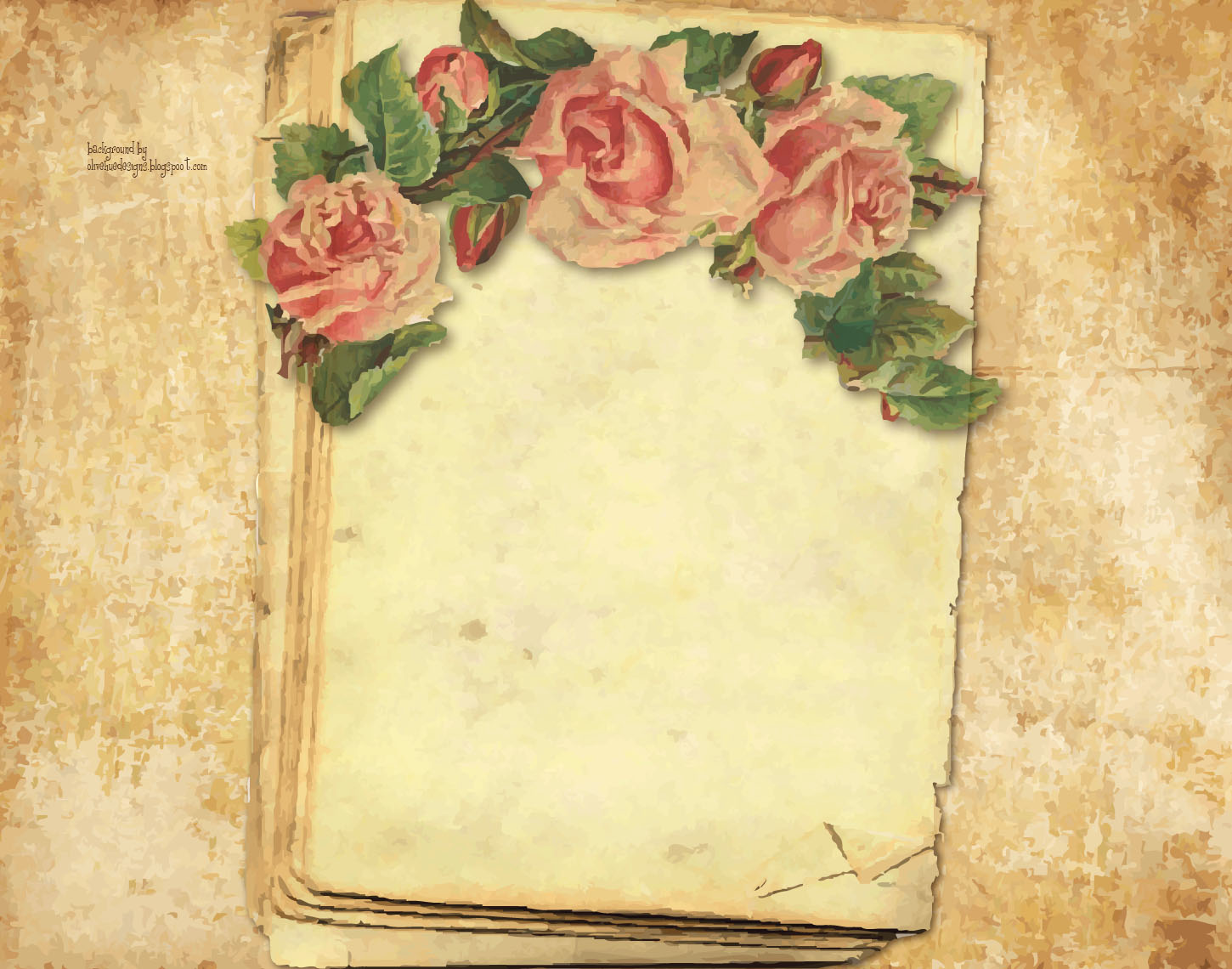 Old Crow Background Designs Victorian Rose