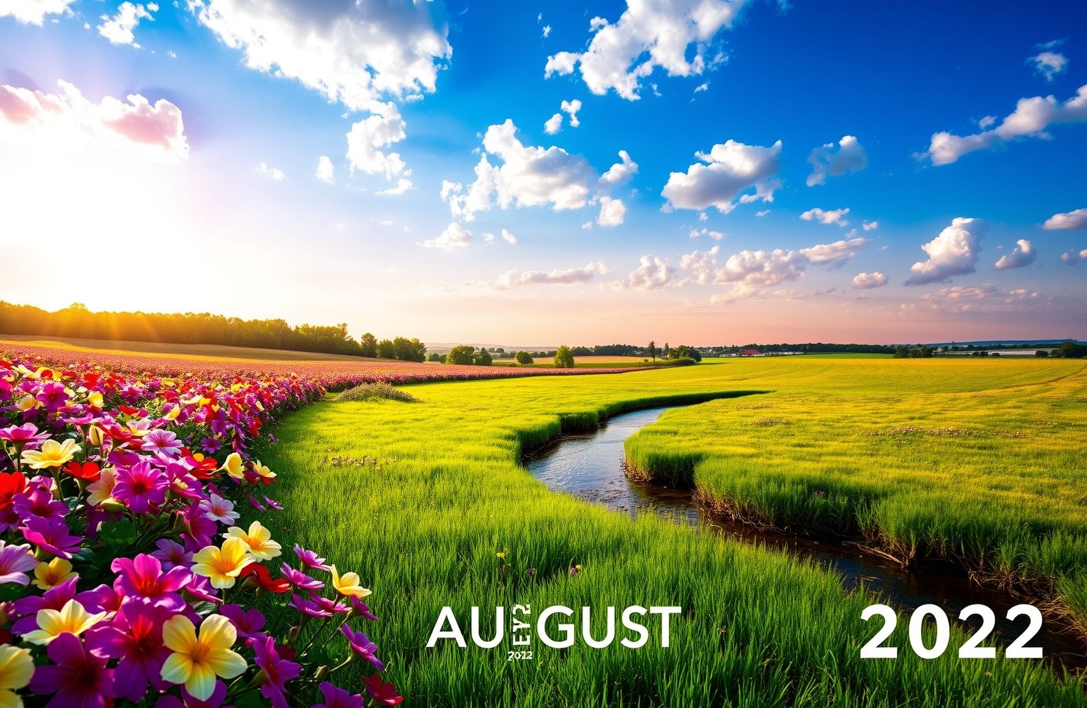 August Calendar Wallpaper