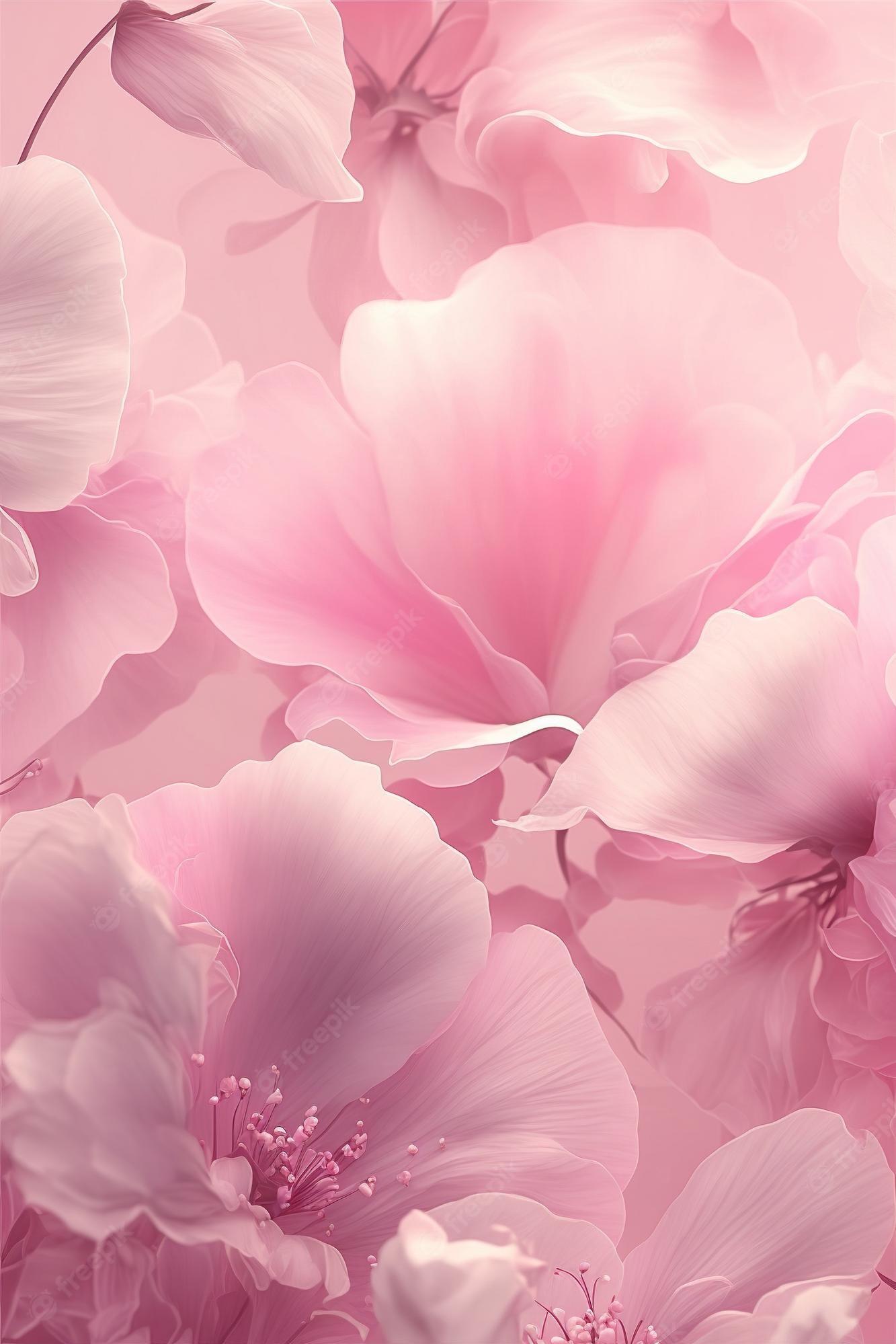 Premium Photo Delicate Romantic Pastel Pink Background With