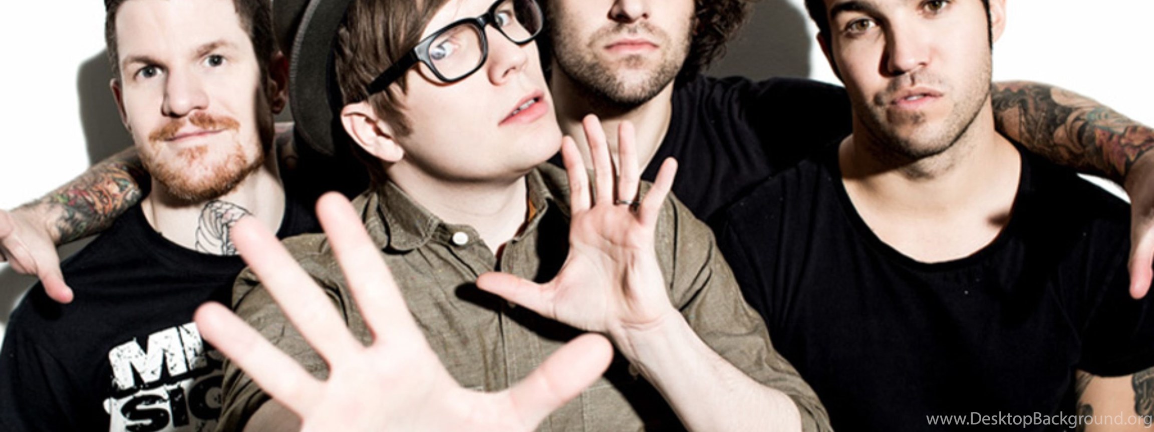 A promotional photo of the band Fall Out Boy