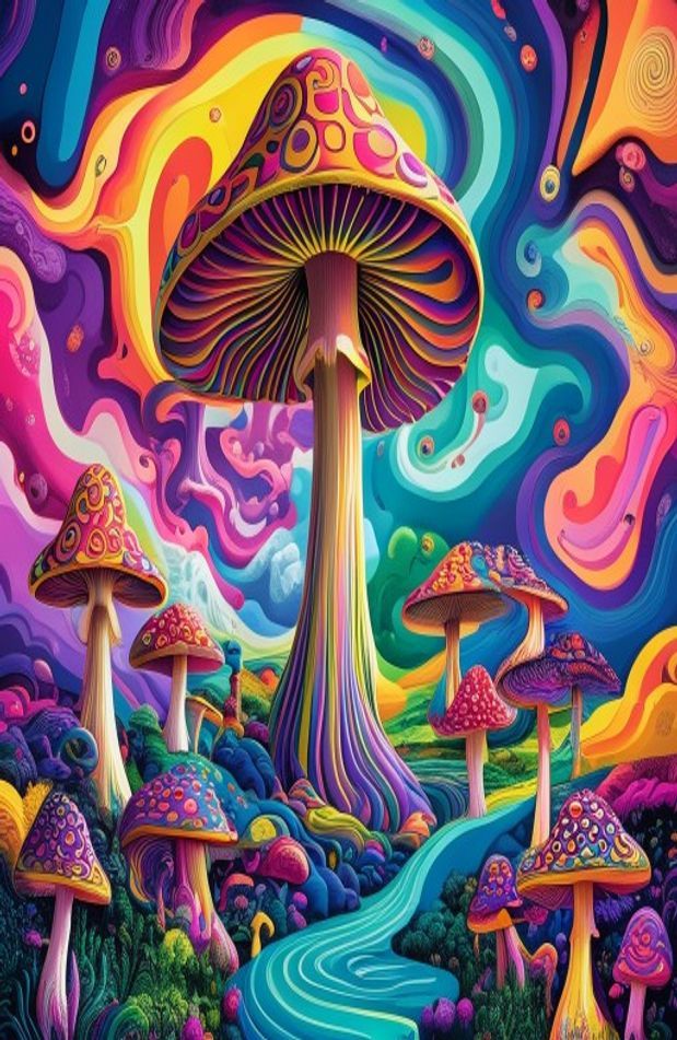 Trippy Shroom Wallpaper
